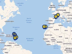 Mapa plavby