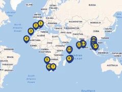 Mapa plavby